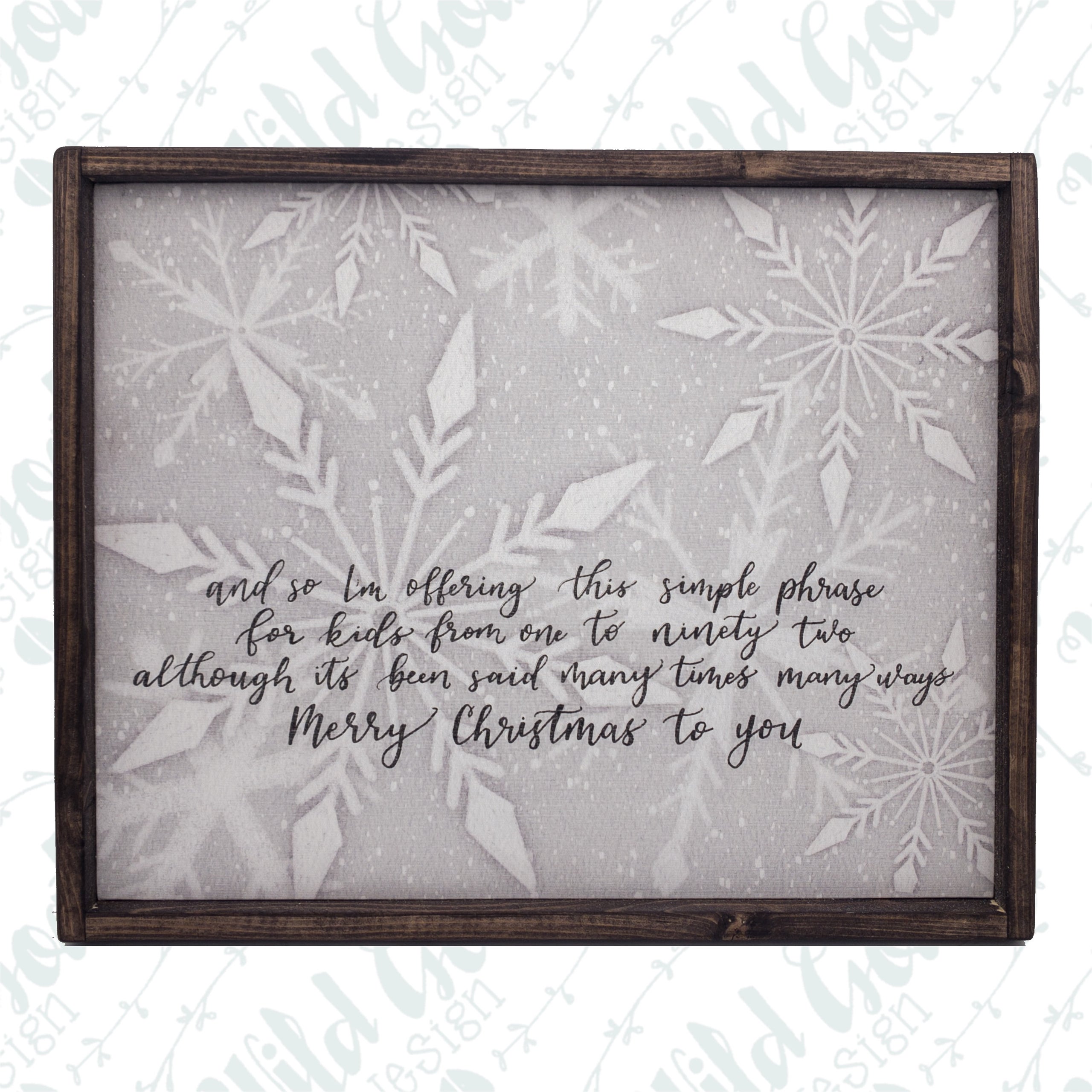 And So I’m Offering This Simple Phrase Sign | Wild Goat Design